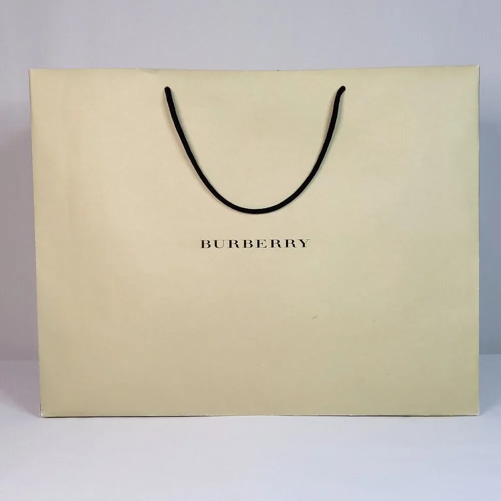 Authentic Burberry Large Paper Shopping Gift Bag